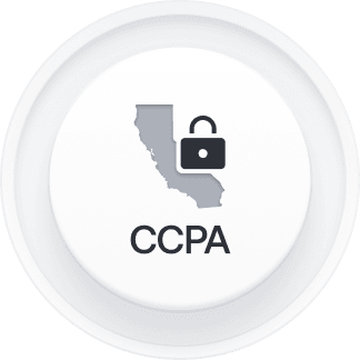 CCPA compliance badge.